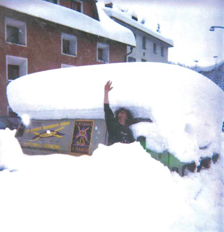 November snow in Silvaplana, 1993